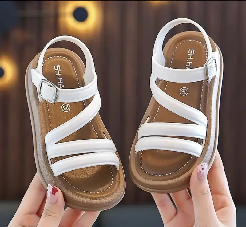 ZOOMKIDS YNTX223 Sandal Anak Fashion Balita Sandal Putih Soft Premium Strap PVC Breathable Versatile Nyaman Len 6