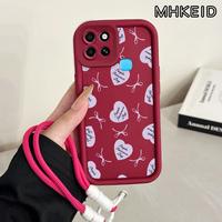 Gambar MHKEID Casing Hp untuk Infinix Smart 6 Case Pola Hati biru Kasing Anti Sidik Jari Kesing Cesing Silikon Gaya baru Lanyard Softcase Casing - Gaya1, Infinix Smart 6 dari MHKEID MALL Kab. Tangerang 3 Tokopedia