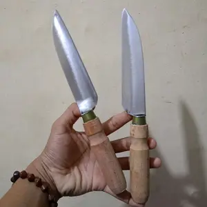 PAKET 2 PCS PISAU BAWANG CABE SAYURAN TIPIS 1.5 MILI BAHAN BAJA TIPIS dengan Pegangan Kayu Natural untuk Potong Sayuran dengan Mudah Kitchenware pisaubaja titanium steel ergonomis durian buah piso daging