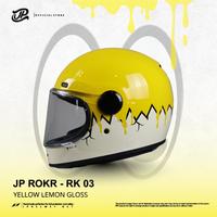 Gambar Helm Full Face Retro Pria Wanita Harian Motor Matic Tebal Nyaman SNI DOT Retro JP ROKR - RK 03 - L dari JPX HELMET Kab. Tangerang 4 Tokopedia