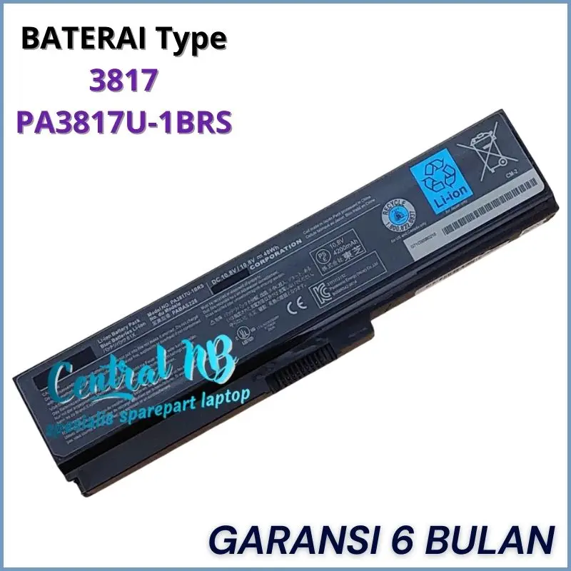 Baterai Compatible For L600 L630 L635 L640 L645 L700 L745 C600 Series 3817 PA3817 -CNB