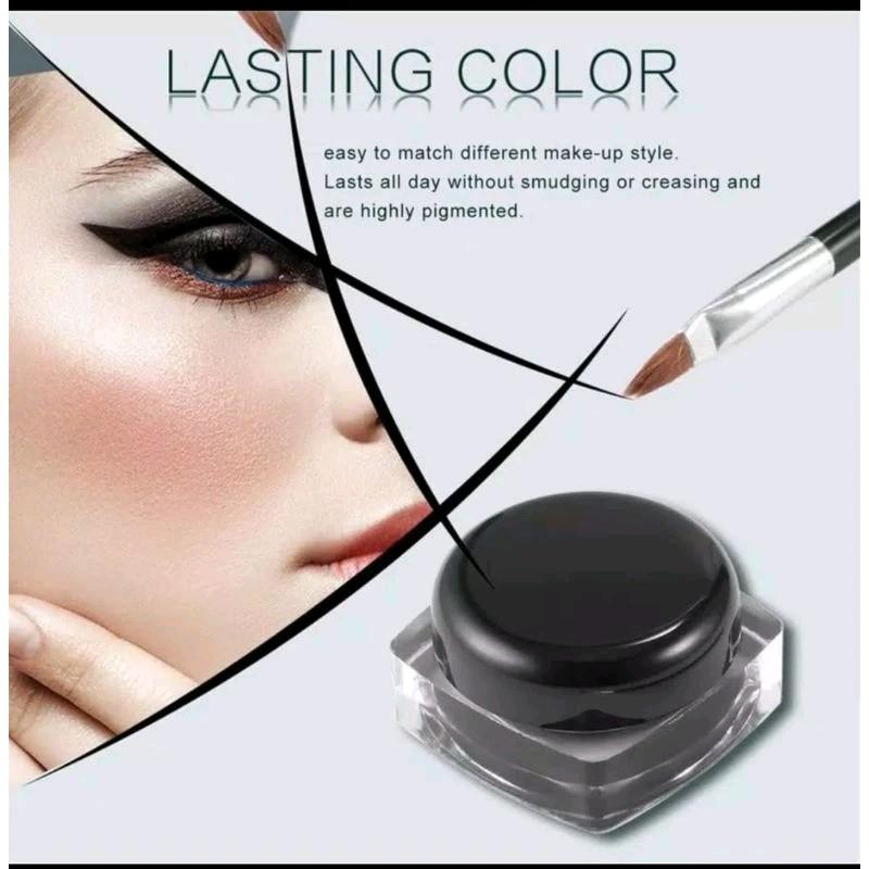 Eyeliner Gel / Eyeliner Gel Aplikator Hitay Black Waterproof 3