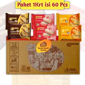 Nissin Wafer 42gr 1 Dus Isi 60pcs Snack