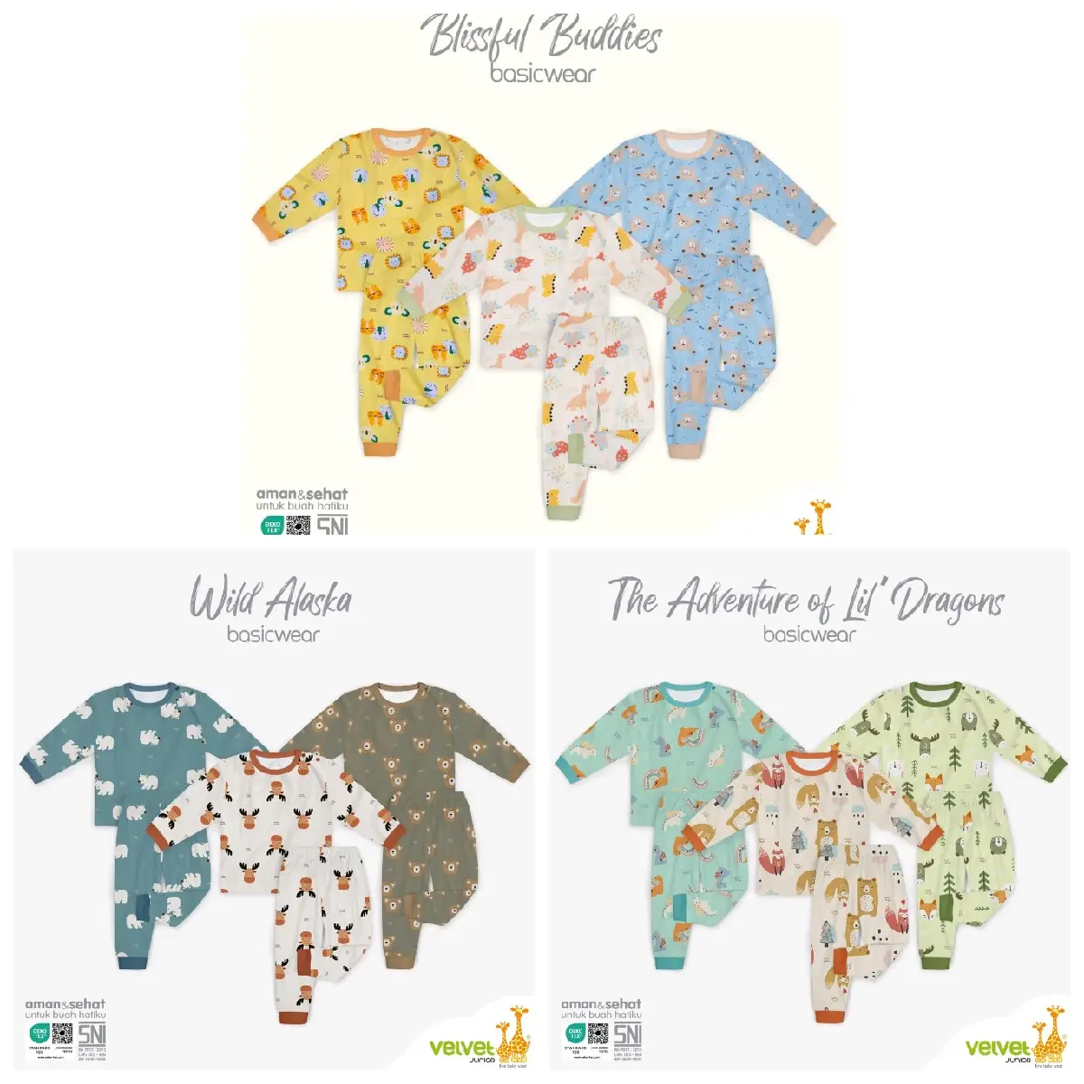 3SETEL RIQUES SET PANJANG VELVET JUNIOR DAN LIBBY BABY