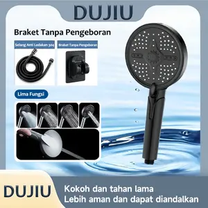 BOGAGROUP Pancuran bertekanan tinggi Pancuran bertekanan tinggi berkualitas tinggi dilengkapi kepala pancuran besar dengan 3 mode air yang dapat diatur melalui tombol Pemasangan mudah di kamar mandi dengan kepala pancuran besar Shower