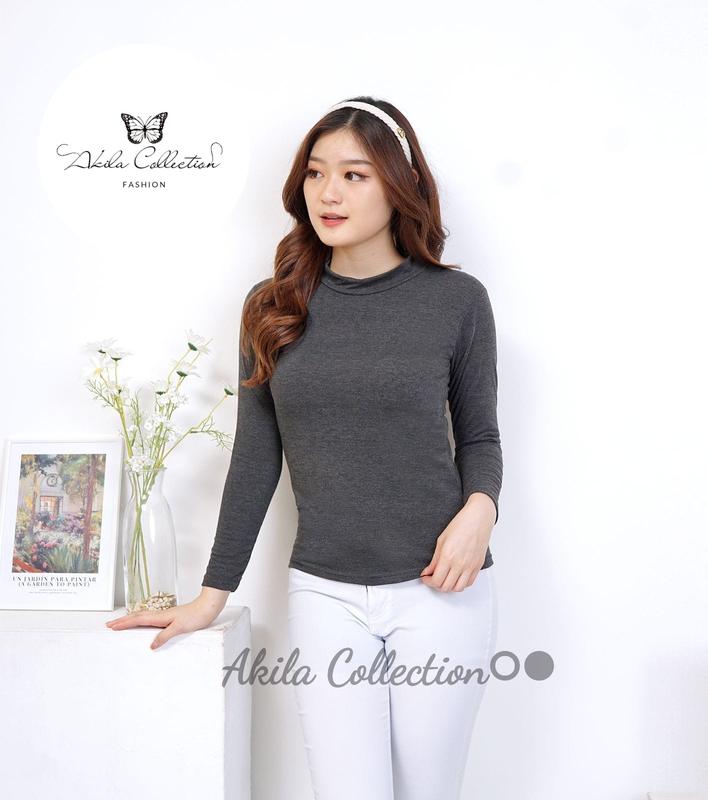 Manset lengan panjang / Kaos Manset wanita Kerah [PREMIUM] Berbahan adem serta lenbut Sangat nyaman saat digunakkan Polos Santai Lembut 0