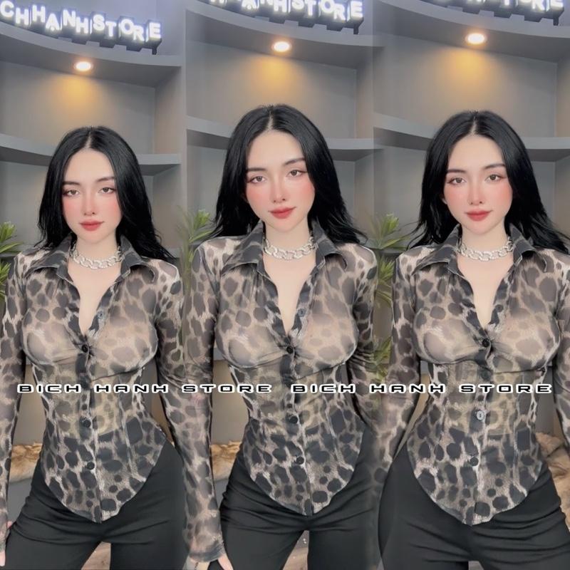 A488 ÁO SƠ MI TAY DÀI VẠC BẦU THUN LƯỚI MỘT LỚP MỎNG TRẺ TRUNG