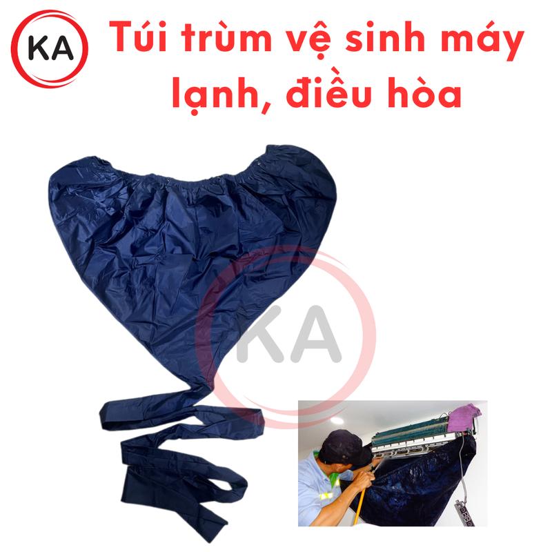  Túi trùm vệ sinh máy lạnh treo tường - Áo bọc hứng nước rửa điều hòa - Bạt vệ sinh máy lạnh 