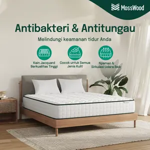 Kasur Springbed Hotel Premium Anti Goyang Tahan Lama 20cm High Density Anti Air Bonus Bantal Gratis COD
