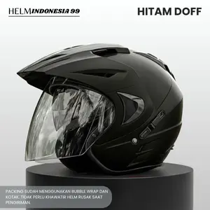 Helm JP8 Double Visor Pria Wanita Dewasa Packing Aman Free Buble Warp Kaca Motorcycle