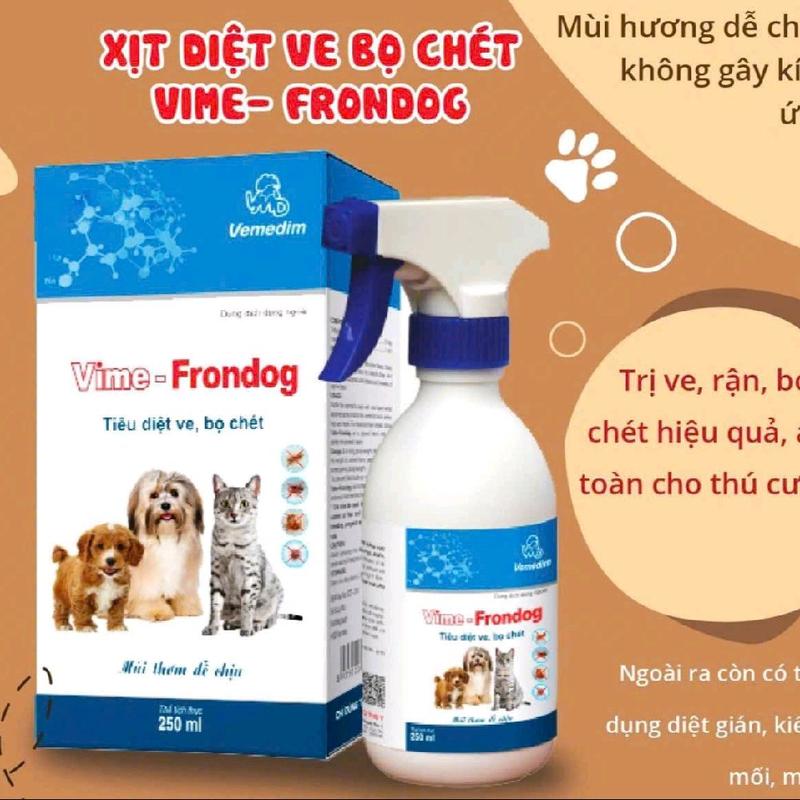 xịt ve bọ rận cho chó mèo - 250ml