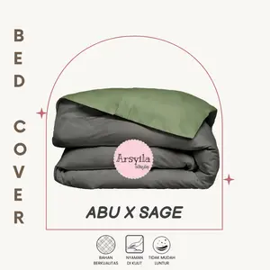 Bedcover Saja Ukuran 120x200 150x230 200x230 ( FREE TAS MIKA ) Bahan Polymicro Adem Halus Tebal Kualitas Super Tidak Mudah Lepek Setelah Dicuci