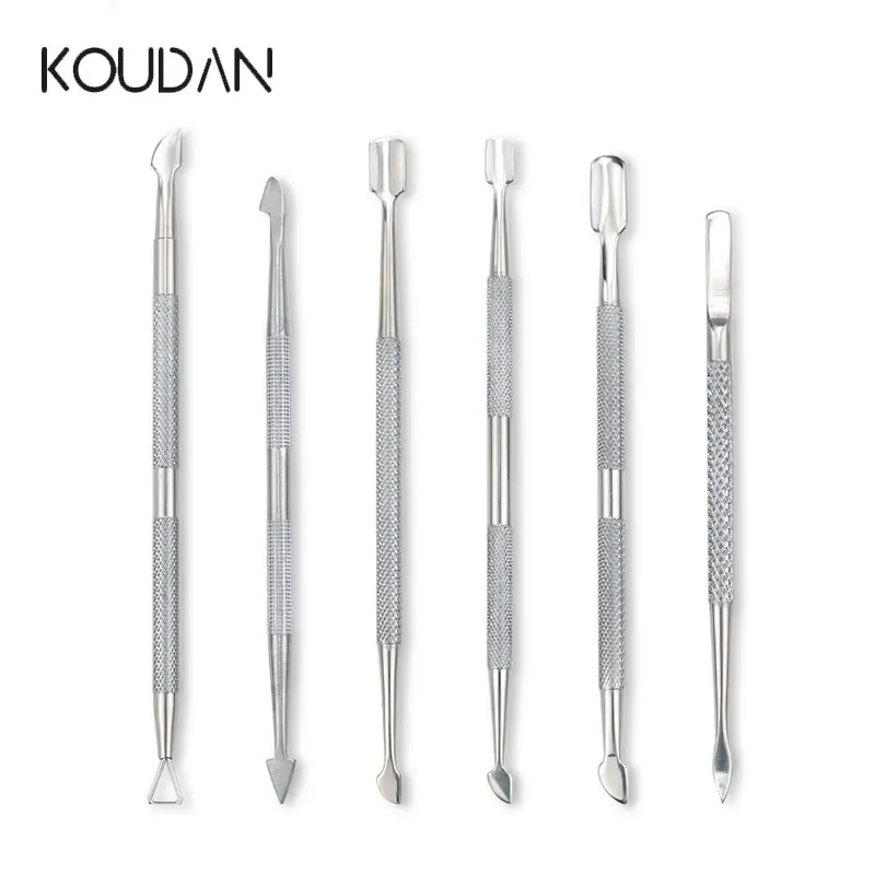 Nail Care Stainless Steel Art Cleaner Tool Cuticle Pushers Remover Dead Skin Exfoliate Nail Sliver Cleaner Tool KOUDAN