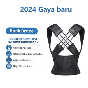 Korektor Postur Dapat Disesuaikan Pria Wanita Sabuk Penopang Punggung Ortotik Penjepit Perbaikan Bahu