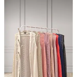 ￼OUTER BROKAT KONDANGAN CARDIGAN BROKAT KONDANGAN LONG VEST OUTER JUMBO LUARAN GAMIS MUSLIMAH Wanita Panjang Kardigan Motif