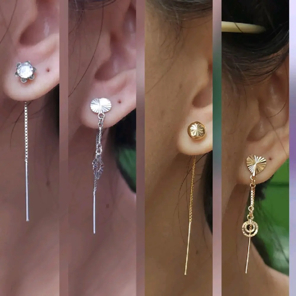 Anting Perak 925,Anting Jarum Perhiasan