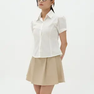 Kemeja Fitted Wanita | Abbey Fitted Shirt | HULM