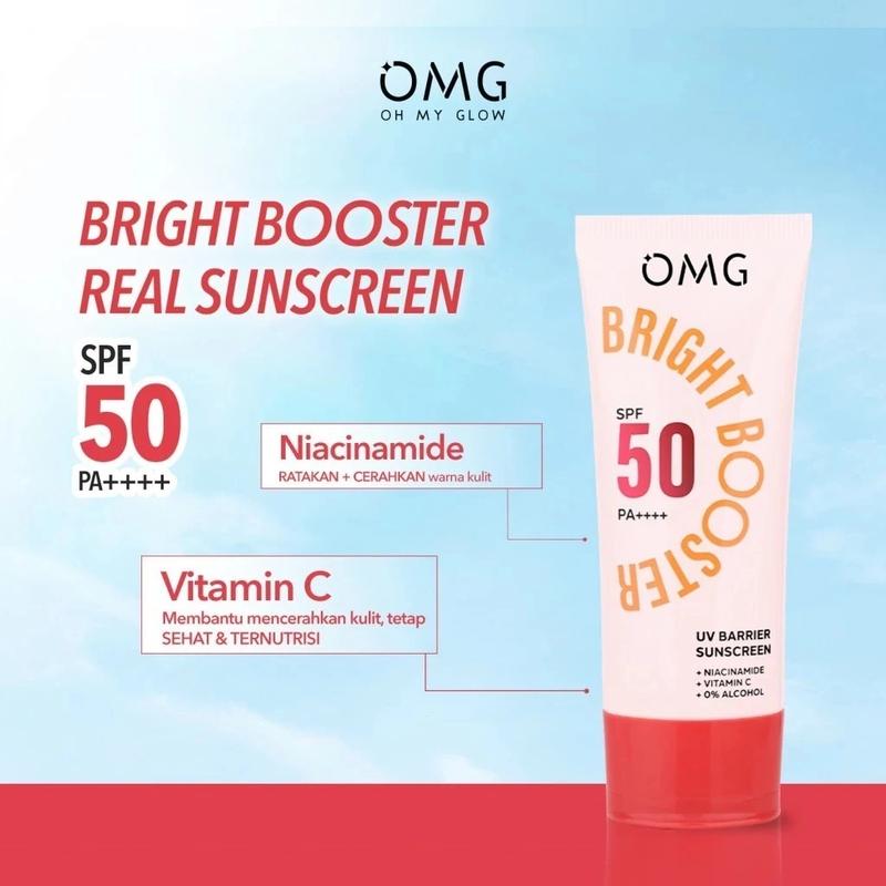 OMG Oh My Glow Bright Booster UV Barrier Sunscreen SPF 50 PA++++ 2