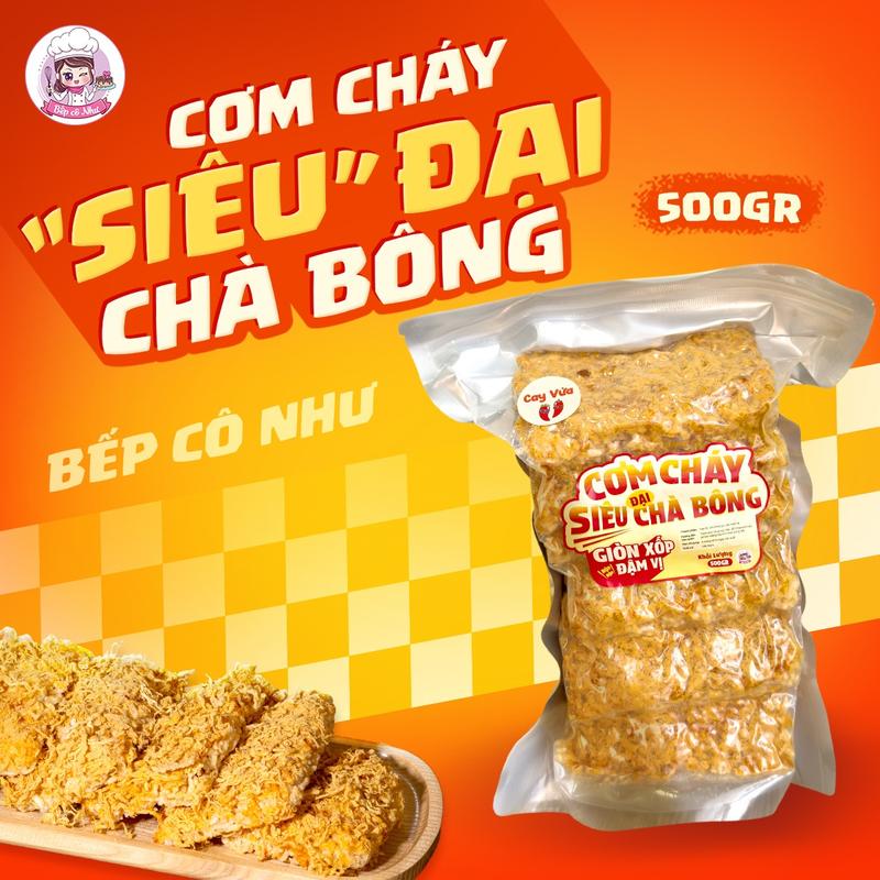 500gr | Cơm cháy Siêu ĐẠI chà bông giòn rụm - túi 500g Đại | Đồ ăn vặt Bếp cô…
