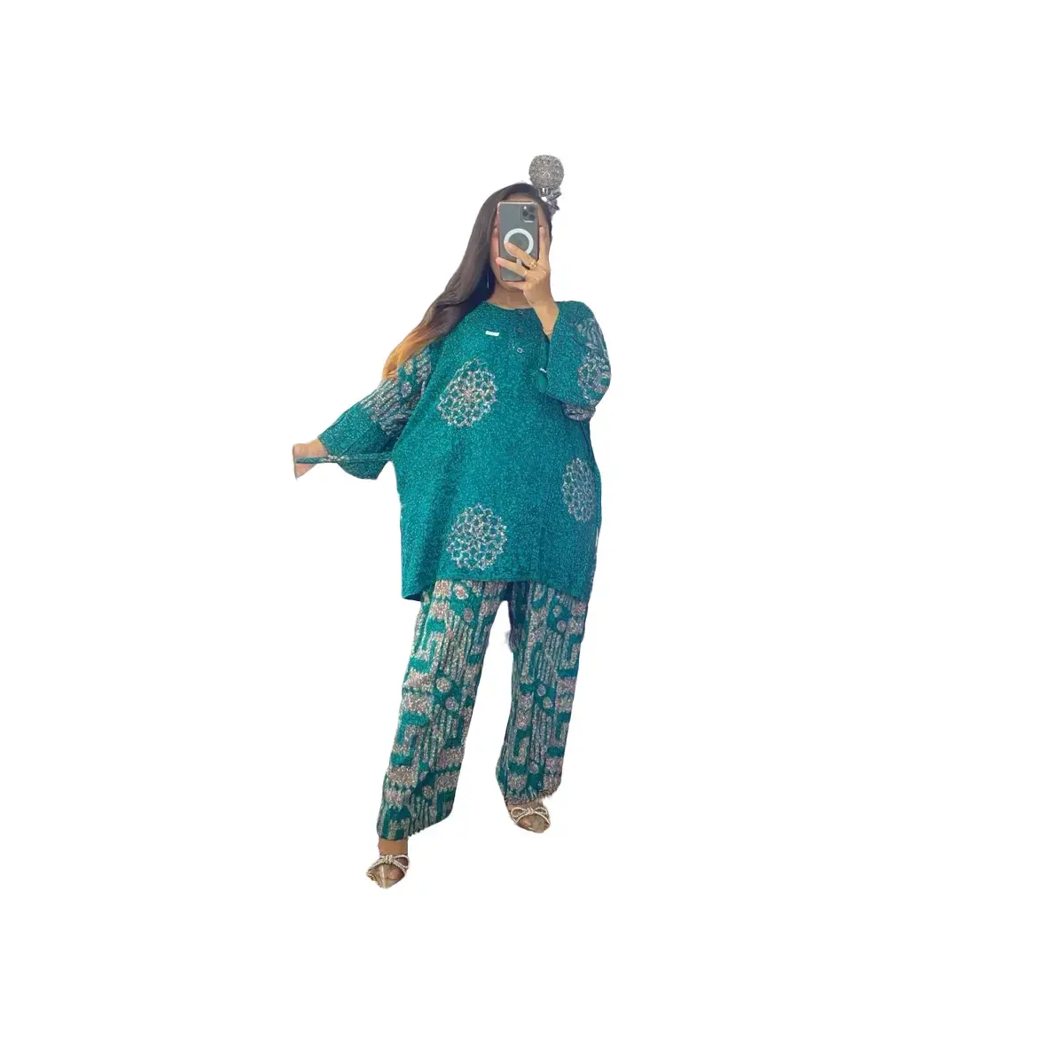 Setelan Cp Gogo Rainbow Lengan 3/4 Ld 130 Saqueena Batik Baju Celana Motif Variasi Wanita Panjang Atasan Kulot Top Putih Bawahan Hitam Bawahan Hitam Bawahan Hitam Garis Linen