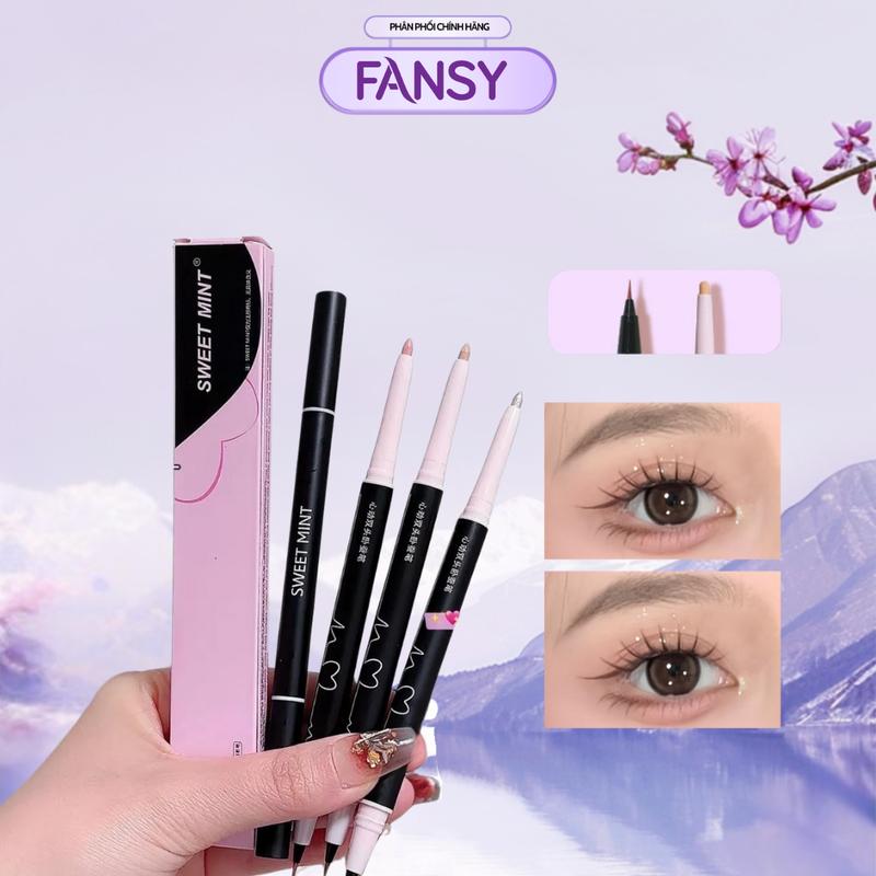 Bút kẻ bọng mắt 2 đầu Sweet Mint Vẽ nhũ mắt bắt sáng hightlight tự nhiên trang điểm cho nữ
