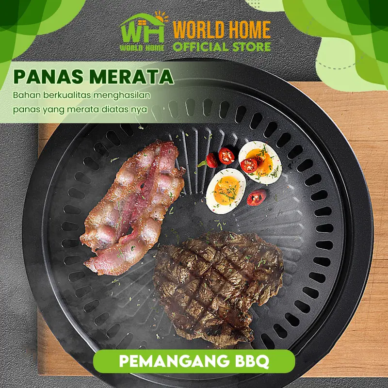 COD WORLDOME Alat Pemanggang Portable Serbaguna 32 cm 6