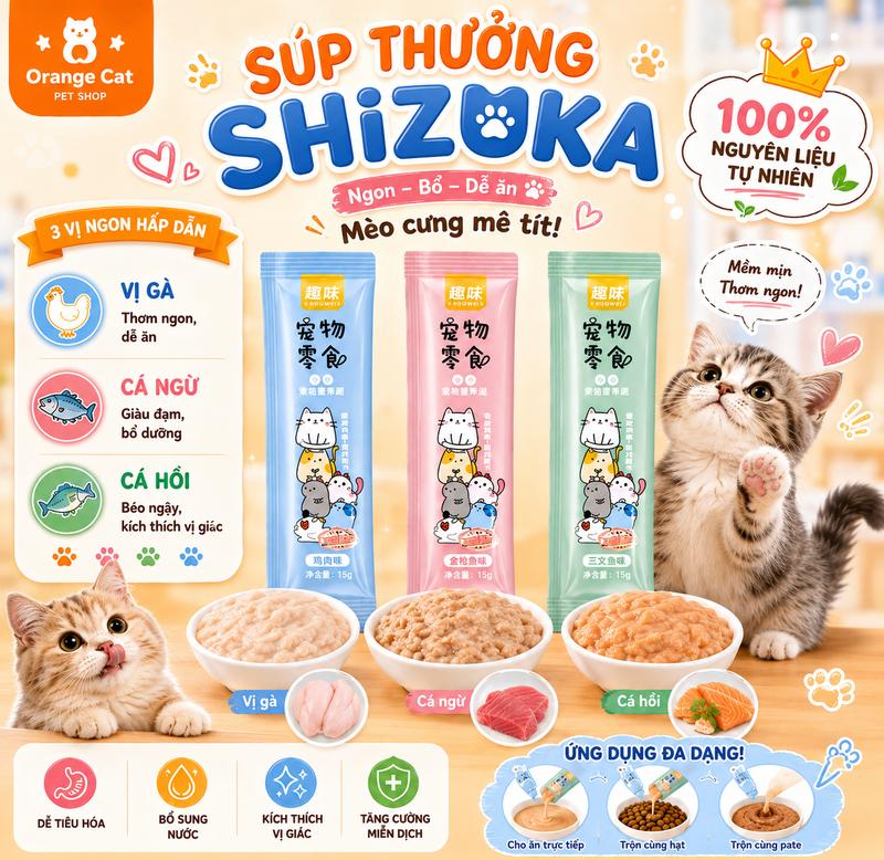 Súp Shizuka Dành Cho Mèo Mỗi Lứa Tuổi