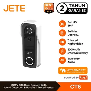 JETE CCTV CT6 + Micro SD 32GB Outdoor Wireless 3MP Full HD Night Vision Doorbell