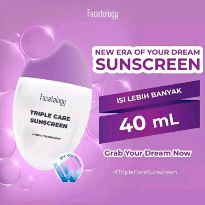 Facetologi Triple Care Sunscreen SPF 40 PA+++