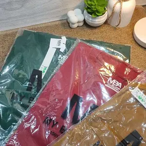 MBA MY BLANK APPAREL Kaos Bordir Logo MBA 100% Katun Combet 24s Atasan Oblong Distro Keren Pria Lengan Pendek Casual Nyaman Polos Santai Baju Simple Cowok Cewek Trendy Keren Tangan Kerah Dewasa