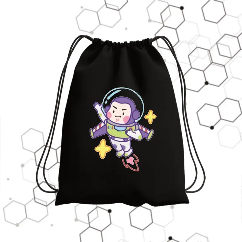 Tas Serut Sekolah Toy Story Draw Bahan Perasut Nilon Anti Air 30cm x 38cm Tas Travel  Terlengkap 2