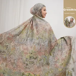 Ratu Anjani Mukenah Tyedie Mewah Travel Motif GRANDHIS Ukuran Jumbo Muslim Bahan Rayon Bali Wanita Dewasa Harga Terjangkau