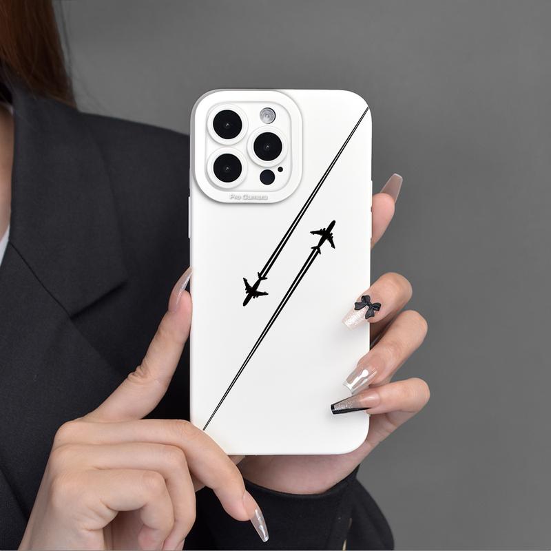 Product Introduction of Ốp Điện Thoại, Họa Tiết Máy Bay, Tương Thích Với iPhone 15 Pro / 14 / 13 / 12 / 11 Pro Max / Xs Max, Chống Sốc, 6 / 7 / 8Plus, Đơn Giản, Xr / X / Xs, Ốp Bảo Vệ, 12 / 13Mini 5
