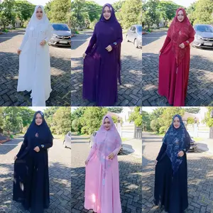 Gamis Polos Ceruty Premium GD1038 Dengan Kantong Saku Kanan-kiri Gallery Syarifah