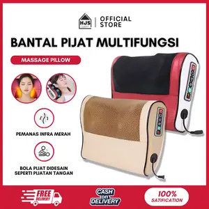 [HJS] Bantal Pijat 8 Bola Massage Pillow merk MYUNG Bantal Pijat Leher Punggung Bahu Dan Tulang Belakang Terapi Orang Tua Elektrik Tubuh