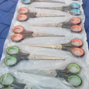 No Brand Gunting Stainless Steel Serbaguna Kwalitas Terbaik isi 12 pcs Alat Ergonomis Tajam untuk Kerajinan & Kantor dengan 3 Varian Ukuran Ideal untuk Sekolah dan Rumah