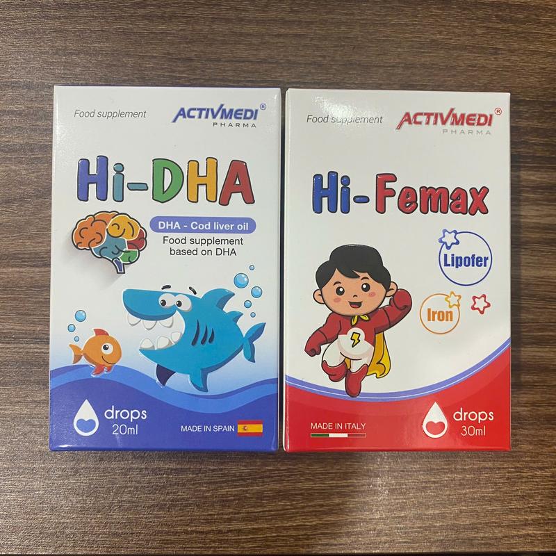 Combo Hi DHA và Hi Femax: bổ sung DHA và sắt cho trẻ sinh non, sinh thiếu tháng 9
