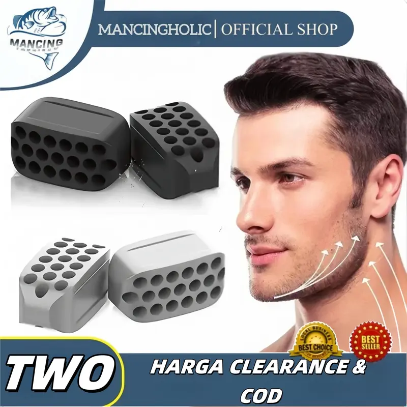 AQUASEA Alat Latihan Rahang 2PCS Silicone Jaw Trainer Mastic Mengunyah Alat Latihan Rahang Tirus Karet 0