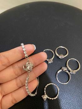 Product Review of [ PROMO LIVE ] Cincin R006   Wanita Wanita  Ring Tunangan Nikah Kawin wedding ring Lapisan Aesthetic Adjustable Wanita Tunangan Nikah Kawin Wedding Elegan Perhiasan | Radiance Jewelry from u**8 0