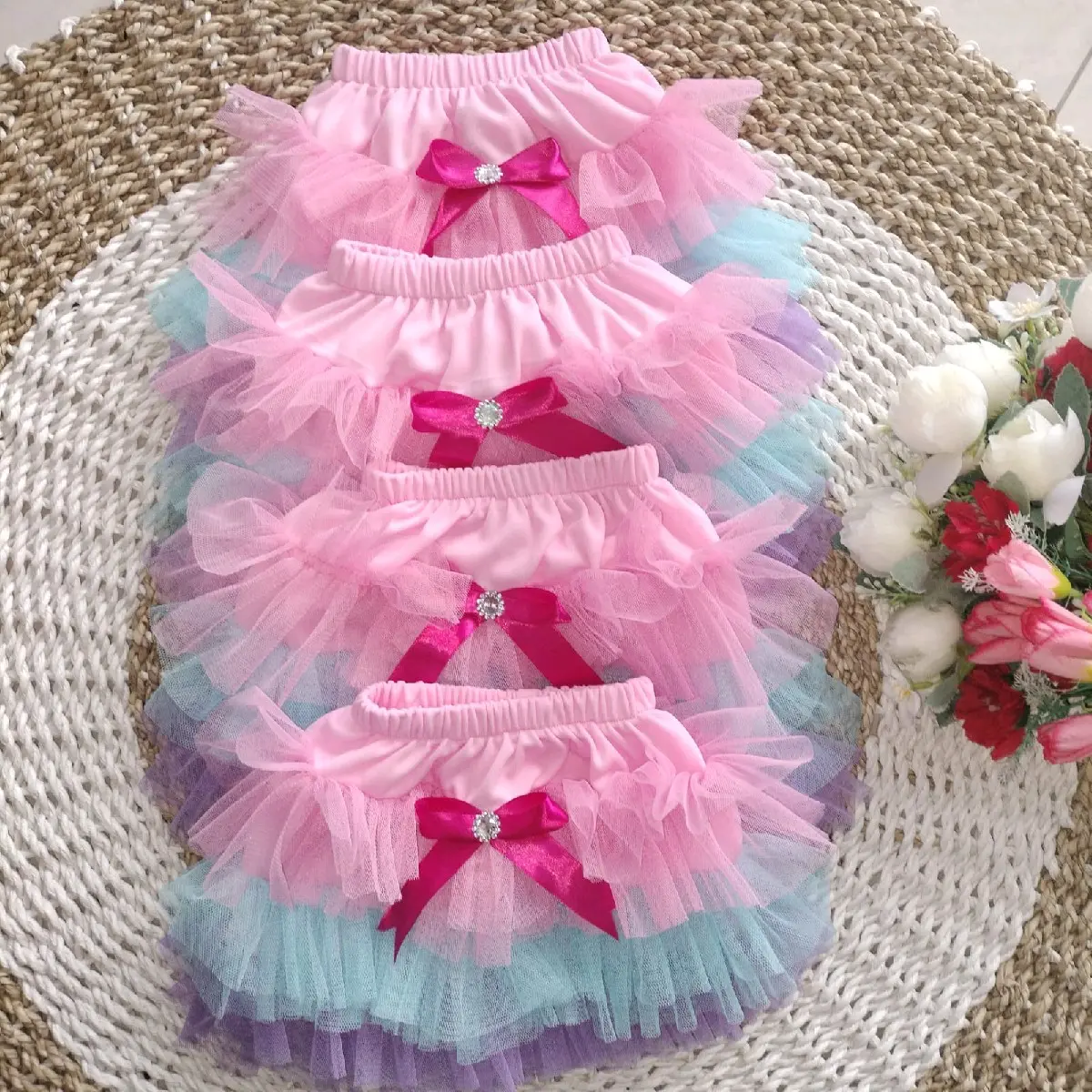 Rok Tutu Anak Perempuan Rainbow untuk Umur 1-4 Tahun - Fashion Anak Perempuan