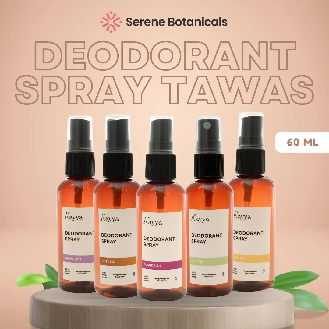 Natural Deodorant Spray Tawas 60ml Anti Bau Ketiak dan Keringat Berlebih Pada Tubuh