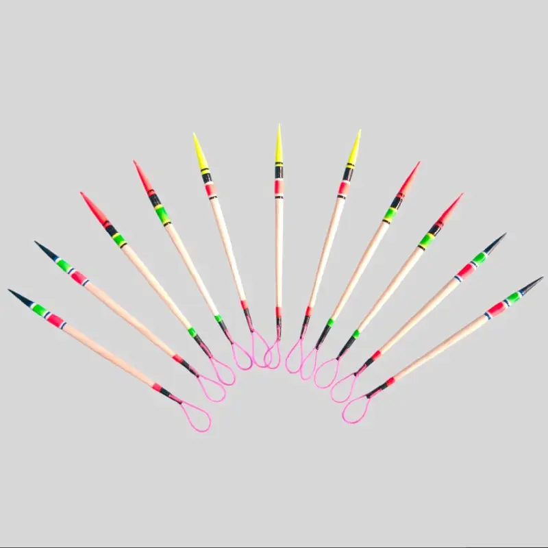 Plampung Pancing Jarum Ukuran 8 Cm Isi 5 Pcs Kumbul Kayu Kukumbul Motif 2