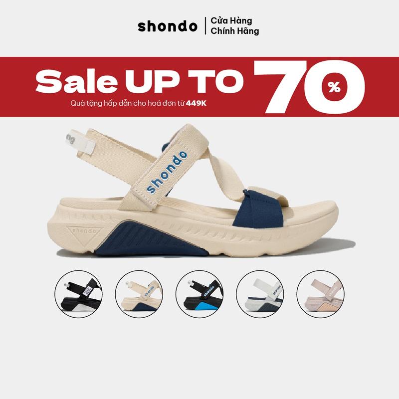 Giày Sandal Nam Nữ F7R Thoải Mái, Nhẹ Êm Shondo Nhiều Màu