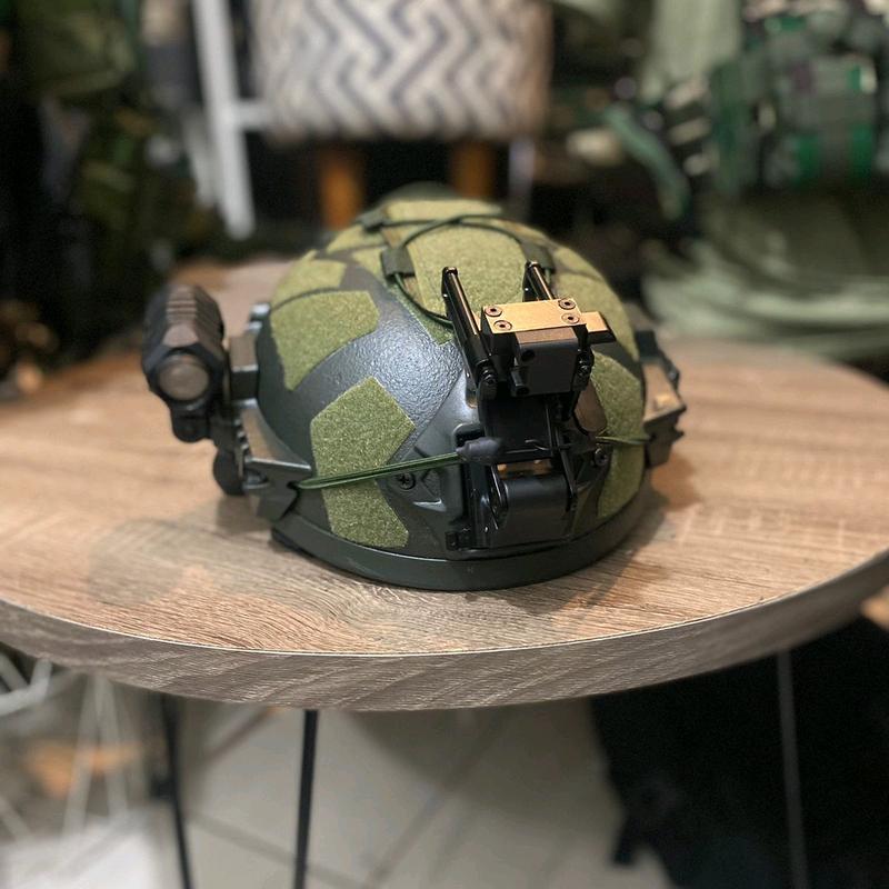 Helm kevlar level 3A scorpion full mounting Hitam dan Hijau 5