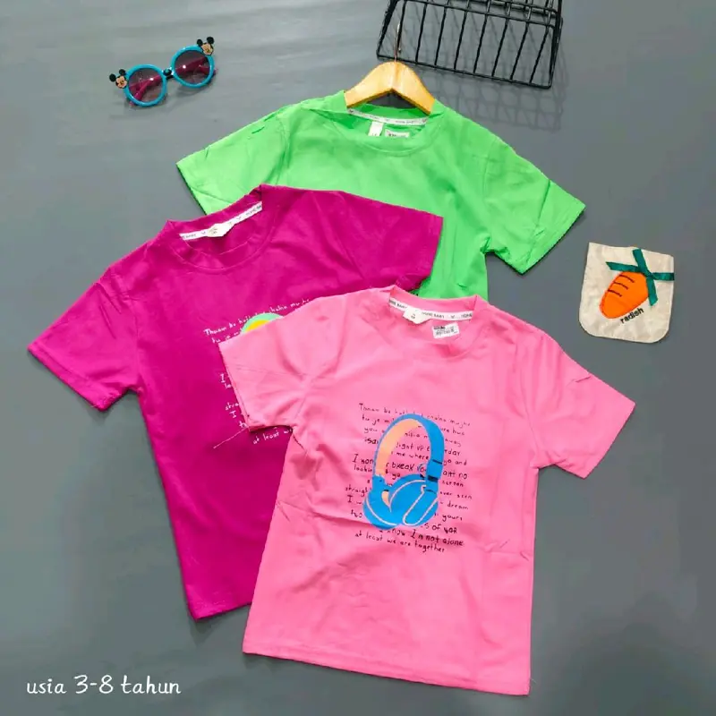 Kaos motif lucu anak cewek 1