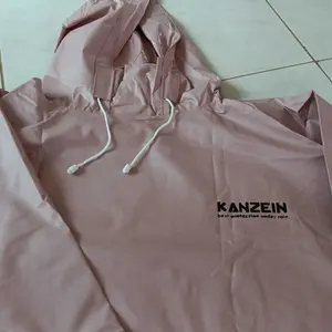 TERBARU JAS HUJAN MODEL HOODIE PRIA WANITA DEWASA BAHAN TEBAL PVC 025