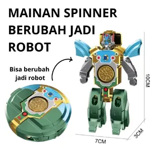 Mainan Spinner berubah jadi robot fingertip gyro robot toys
