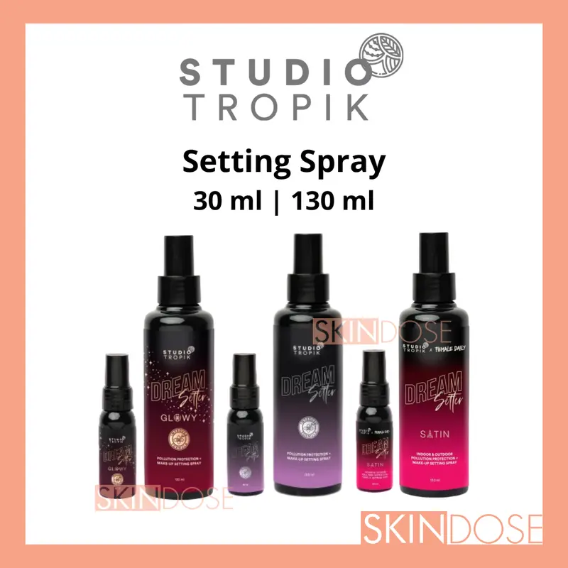 Studio Tropik Setting Spray Dream Setter Glowy Satin Matte Finish | Make Up Finishing Spray 0