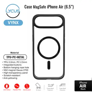 LYCUS Case MagSafe VYNX untuk iPhone Air TPU+PC+Metal