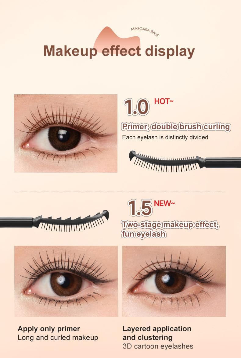 Product Introduction of UKISS Eyelashes Base Eyelash Primer Baseus Mascara Maskara Styling Liquid Waterproof Long-lasting 14
